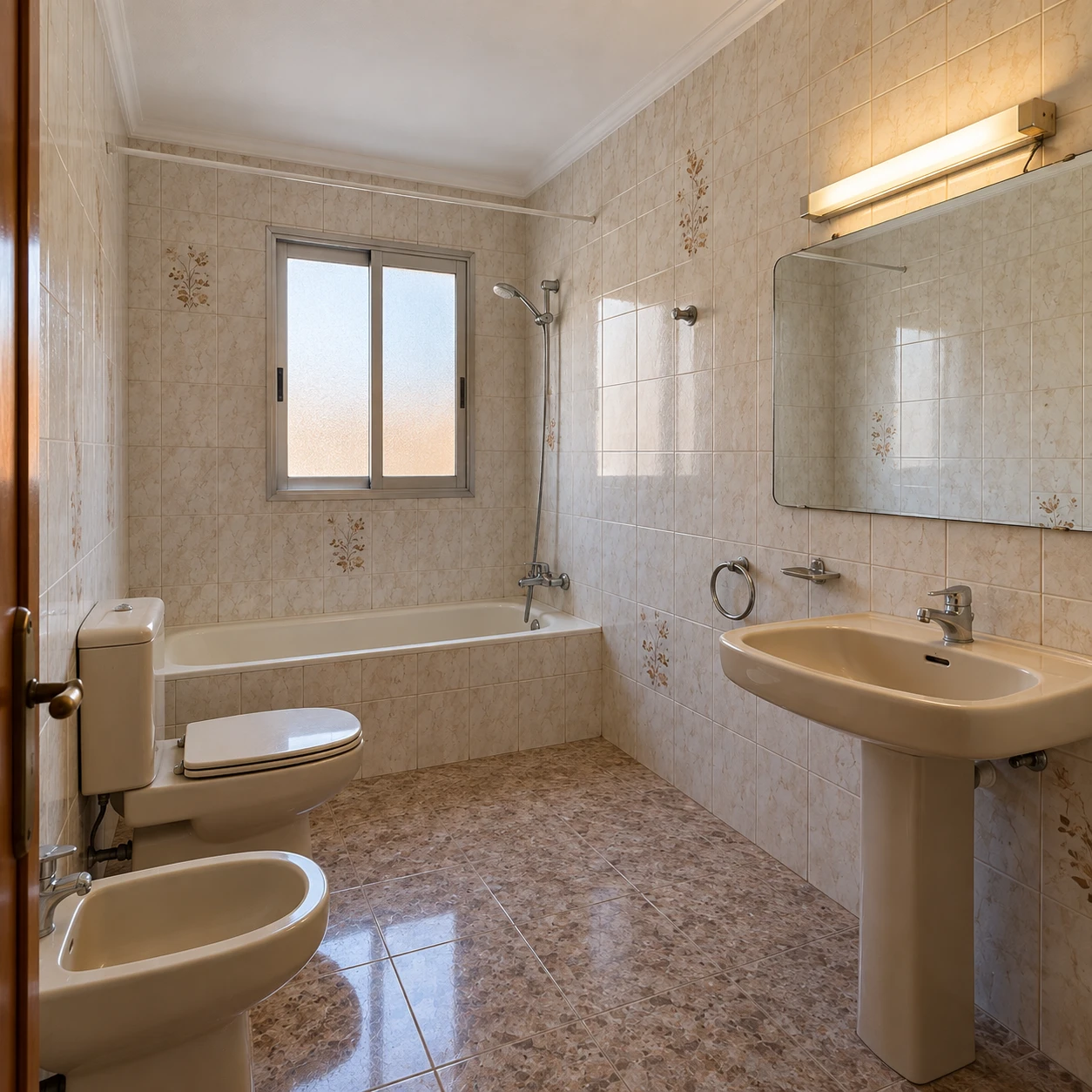 Baño con home staging virtual