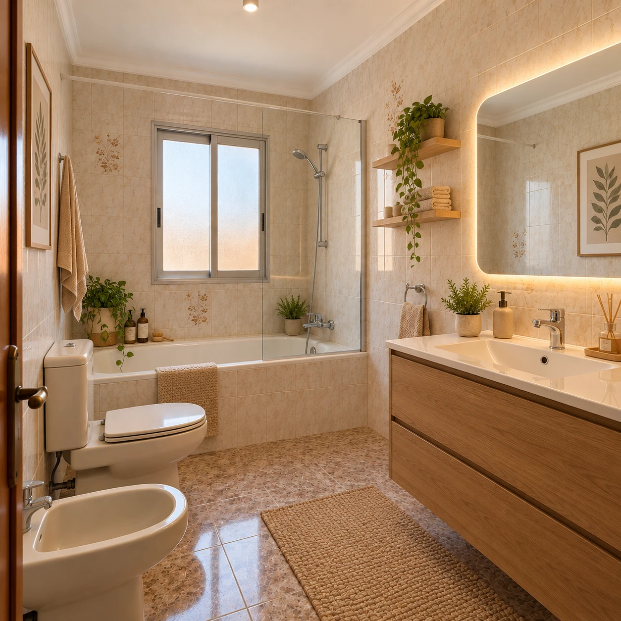 Baño vacío antes del home staging virtual