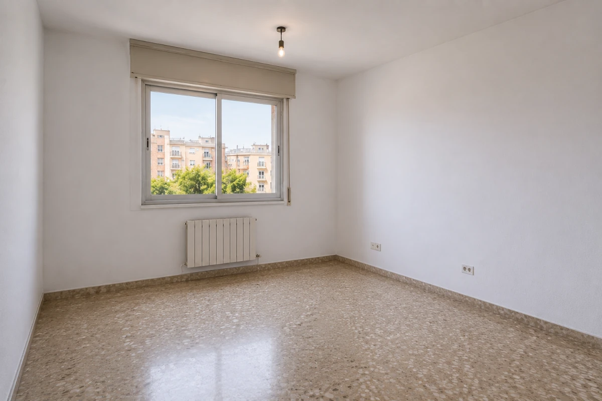 Habitación amueblada mediante home staging virtual
